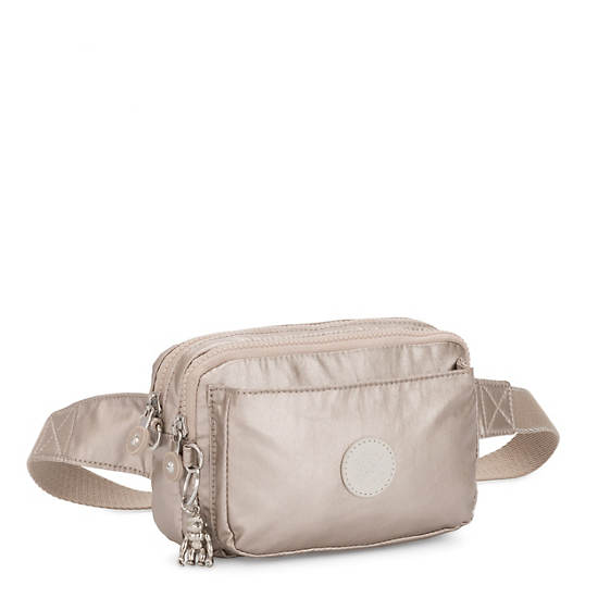 Kipling Abanu Multi Metallic Convertible Crossbody Bag Çanta Bej Rengi | TR 1178HA